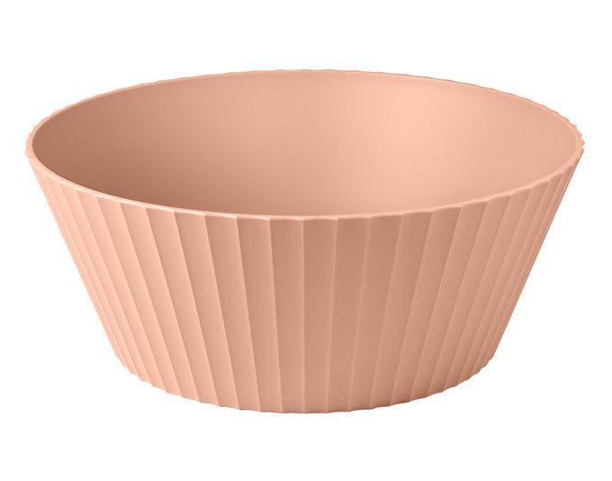 Elegante rosa Schüssel Nettuno XL von BLIM PLUS, ø 30 cm, H 12 cm, ideal für stilvolle Präsentationen und vielseitige Nutzung.