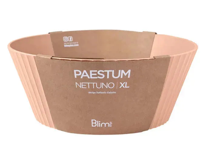 BLIM PLUS Schüssel Nettuno Gr. XL ø 30 cm H 12 cm rosa in  präsentiert im Onlineshop von KAQTU Design AG. Schale ist von BLIMPLUS