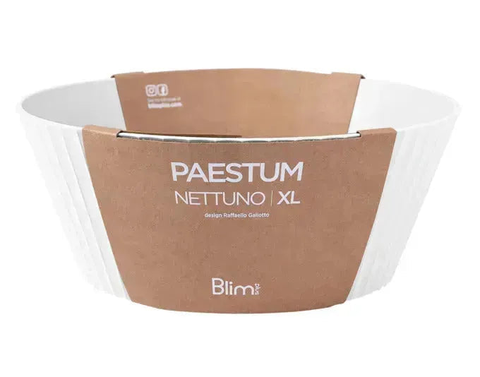 BLIM PLUS Schüssel Nettuno Gr. XL ø 30 cm H 12 cm weiss in  präsentiert im Onlineshop von KAQTU Design AG. Schale ist von BLIMPLUS