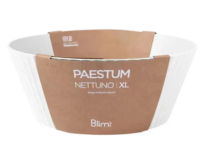 BLIM PLUS Schüssel Nettuno Gr. XL ø 30 cm H 12 cm weiss in  präsentiert im Onlineshop von KAQTU Design AG. Schale ist von BLIMPLUS