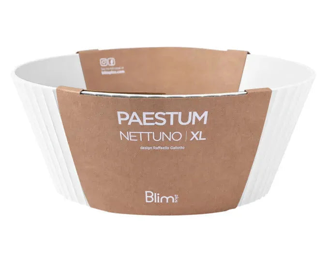 BLIM PLUS Schüssel Nettuno Gr. XL ø 30 cm H 12 cm weiss in  präsentiert im Onlineshop von KAQTU Design AG. Schale ist von BLIMPLUS