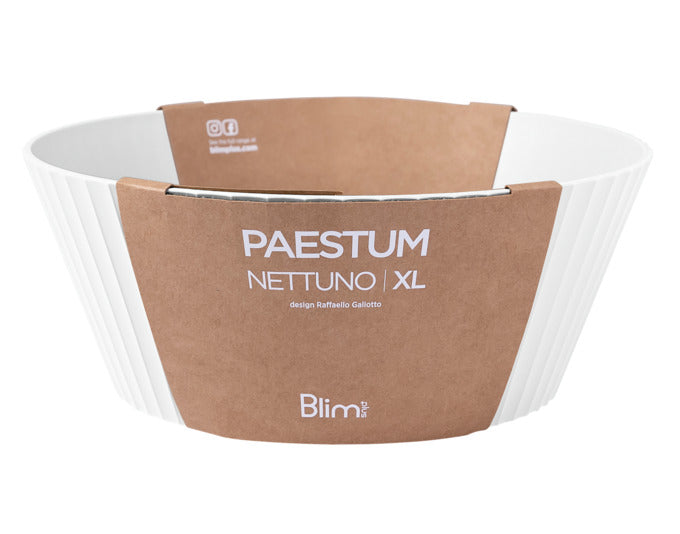 BLIM PLUS Schüssel Nettuno Gr. XL ø 30 cm H 12 cm weiss in  präsentiert im Onlineshop von KAQTU Design AG. Schale ist von BLIMPLUS