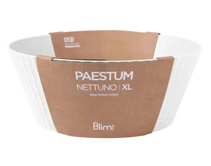 BLIM PLUS Schüssel Nettuno Gr. XL ø 30 cm H 12 cm weiss in  präsentiert im Onlineshop von KAQTU Design AG. Schale ist von BLIMPLUS