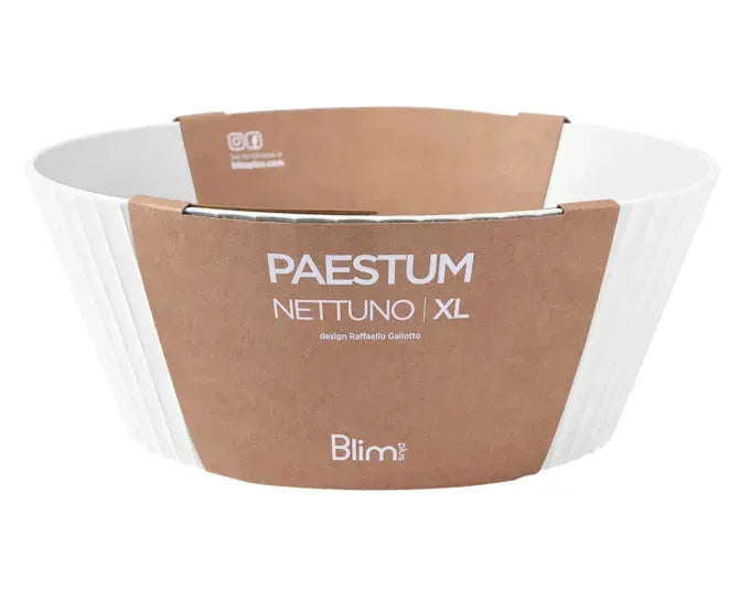 BLIM PLUS Schüssel Nettuno Gr. XL ø 30 cm H 12 cm weiss in  präsentiert im Onlineshop von KAQTU Design AG. Schale ist von BLIMPLUS