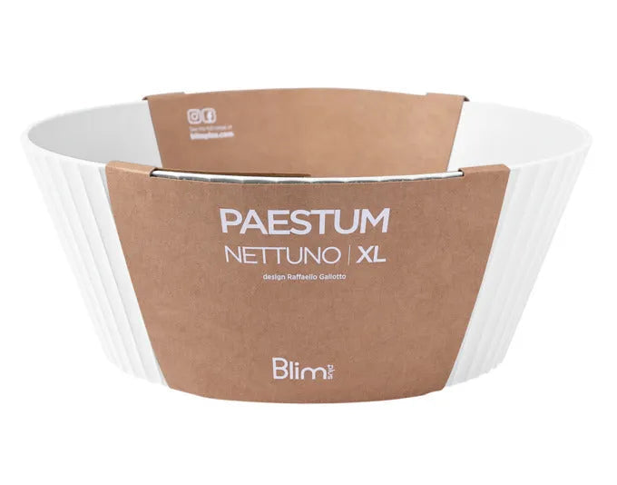 BLIM PLUS Schüssel Nettuno Gr. XL ø 30 cm H 12 cm weiss in  präsentiert im Onlineshop von KAQTU Design AG. Schale ist von BLIMPLUS