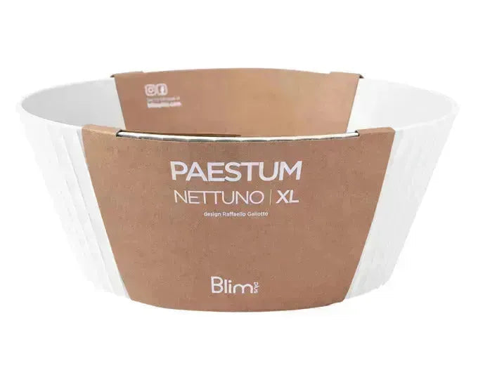 BLIM PLUS Schüssel Nettuno Gr. XL ø 30 cm H 12 cm weiss in  präsentiert im Onlineshop von KAQTU Design AG. Schale ist von BLIMPLUS