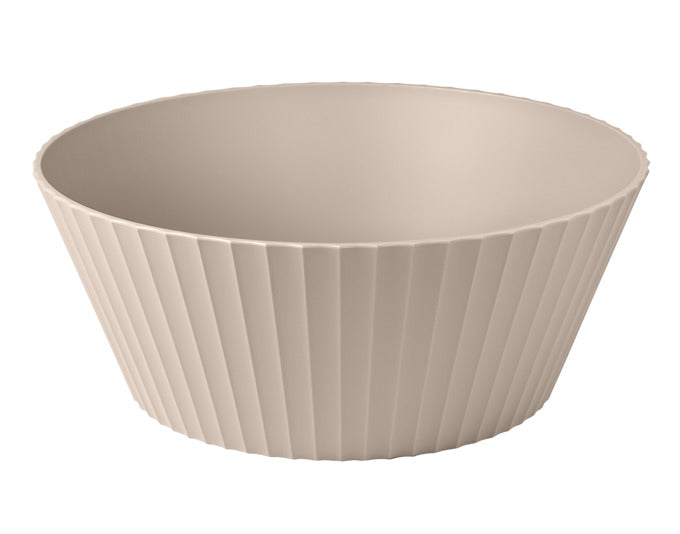 Elegante graue Schüssel Nettuno XL von BLIM PLUS, ø 30 cm, H 12 cm, ideal für stilvolles Servieren und vielseitige Nutzung.