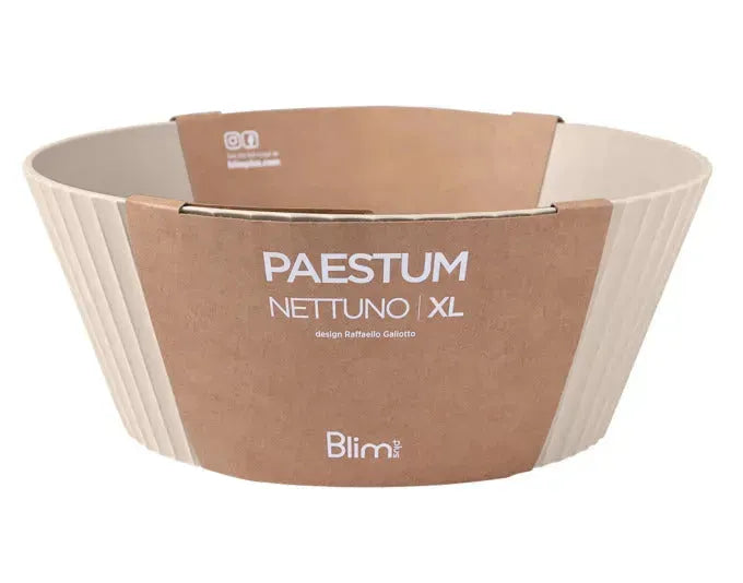 BLIM PLUS Schüssel Nettuno Gr. XL ø 30 cm H 12 cm grau in  präsentiert im Onlineshop von KAQTU Design AG. Schale ist von BLIMPLUS