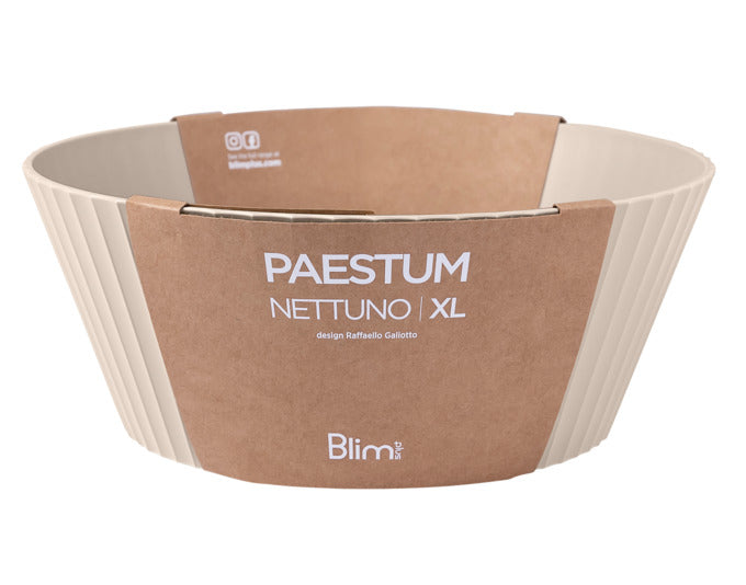 BLIM PLUS Schüssel Nettuno Gr. XL ø 30 cm H 12 cm grau in  präsentiert im Onlineshop von KAQTU Design AG. Schale ist von BLIMPLUS