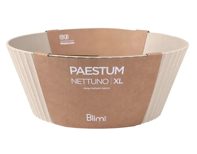 BLIM PLUS Schüssel Nettuno Gr. XL ø 30 cm H 12 cm grau in  präsentiert im Onlineshop von KAQTU Design AG. Schale ist von BLIMPLUS