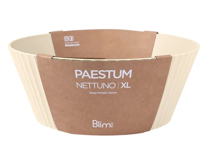 BLIM PLUS Schüssel Nettuno Gr. XL ø 30 cm H 12 cm beige in  präsentiert im Onlineshop von KAQTU Design AG. Schale ist von BLIMPLUS