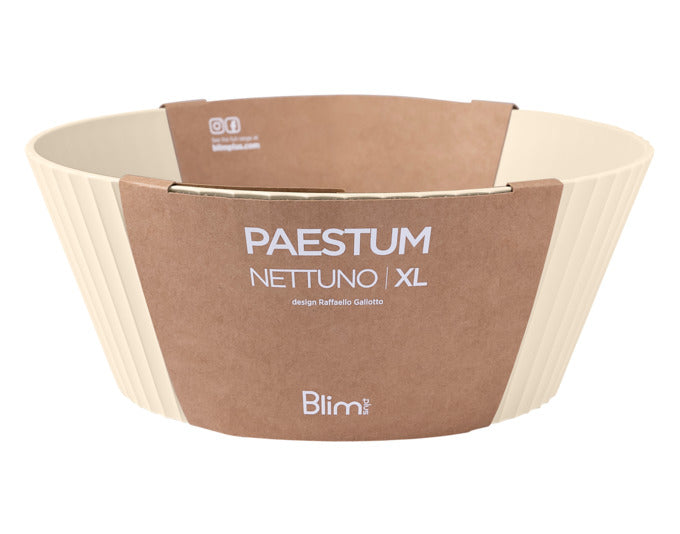 BLIM PLUS Schüssel Nettuno Gr. XL ø 30 cm H 12 cm beige in  präsentiert im Onlineshop von KAQTU Design AG. Schale ist von BLIMPLUS