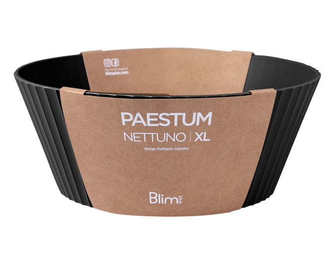 BLIM PLUS Schüssel Nettuno Gr. XL ø 30 cm H 12 cm schwarz in  präsentiert im Onlineshop von KAQTU Design AG. Schale ist von BLIMPLUS