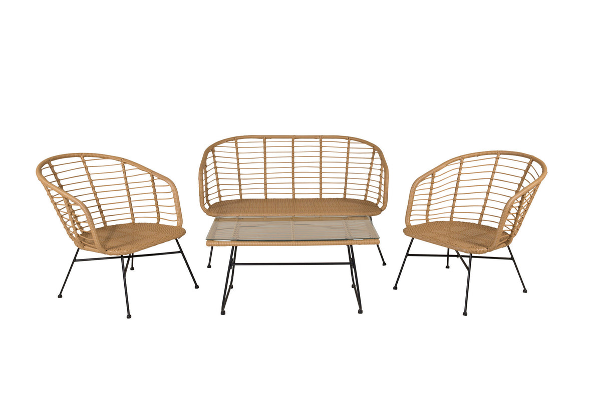 Viga Sofa Outdoorset 90cm in Natur präsentiert im Onlineshop von KAQTU Design AG. Loungeset ist von Venture Home
