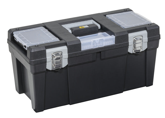 Robuster Werkzeugkasten von ALLIT, ideal für die Aufbewahrung und den Transport von Werkzeugen, mit durchdachtem Design und hoher Funktionalität.