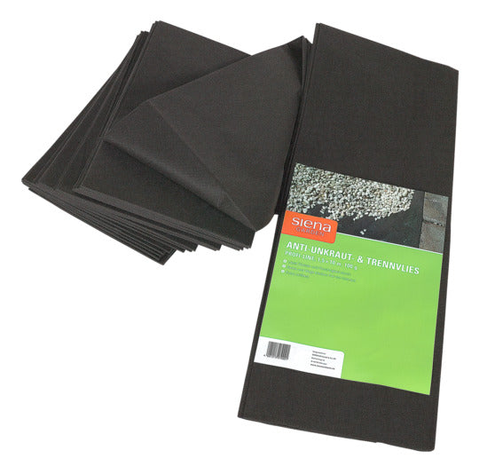 SIENA GARDEN Unkrautvlies 1.5x10 m 100 g/m² schwarz in  präsentiert im Onlineshop von KAQTU Design AG. Gartenpflege ist von SIENA GARDEN