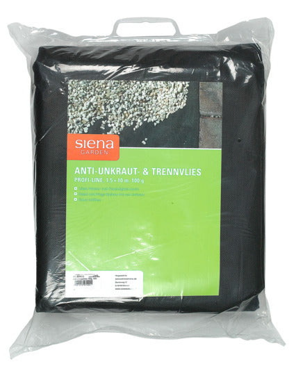 SIENA GARDEN Unkrautvlies 1.5x10 m 100 g/m² schwarz in  präsentiert im Onlineshop von KAQTU Design AG. Gartenpflege ist von SIENA GARDEN