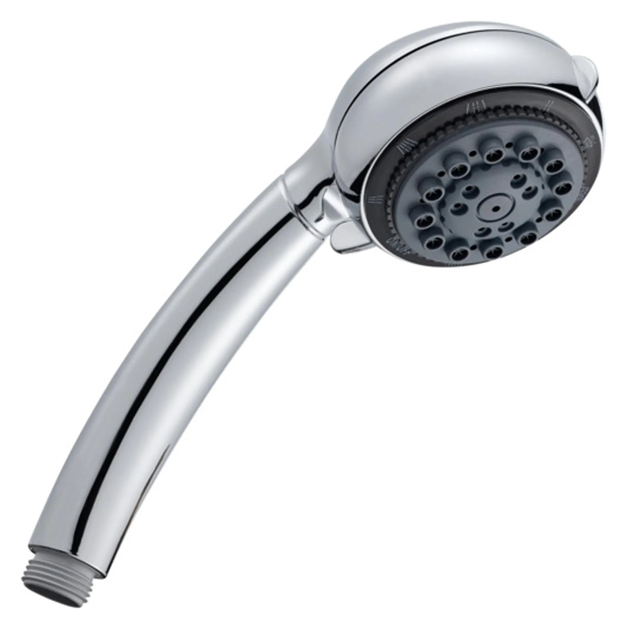 Eleganter Brausegriff aus recyceltem Kunststoff, pflegeleicht, ergonomisch, mit Anti-Kalk-Beschichtung. Nachhaltig und stilvoll.