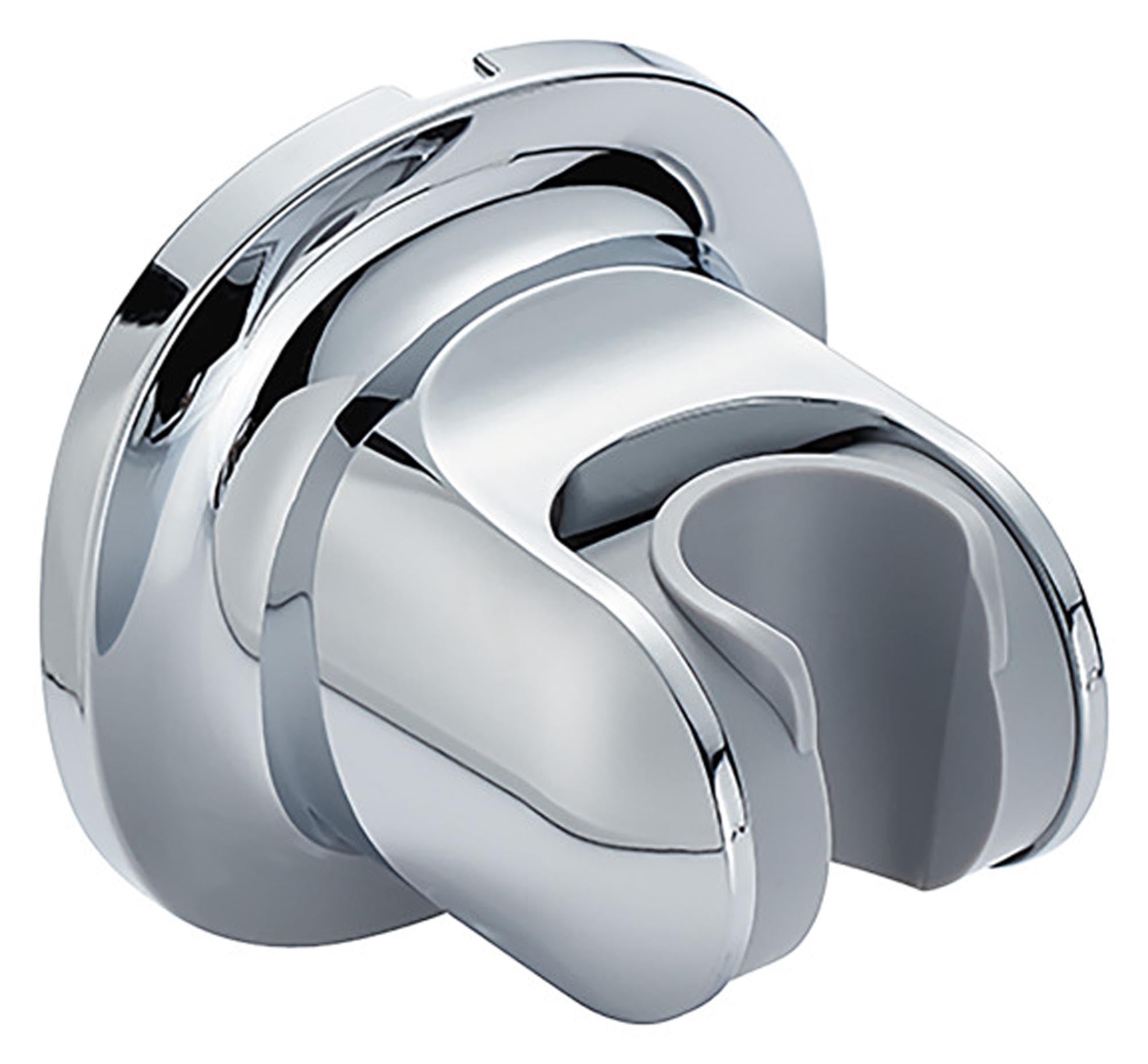 Eleganter Brausehalter von DIAQUA in Chrom, langlebig, rostfrei, leicht zu montieren, flexibel verstellbar, ideal für jedes Bad.