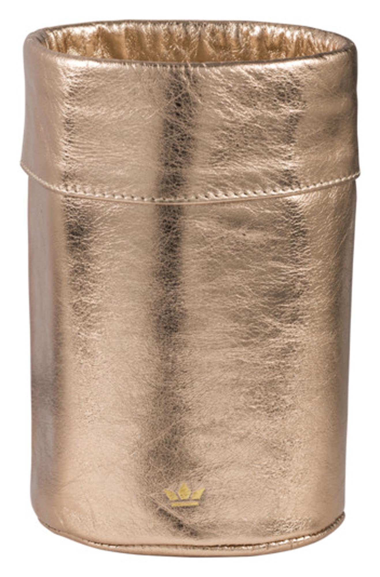 DUTCHDELUXE Weinkühler Leder pearly rose in Bronze präsentiert im Onlineshop von KAQTU Design AG. Weinzubehör ist von DUTCHDELUXES
