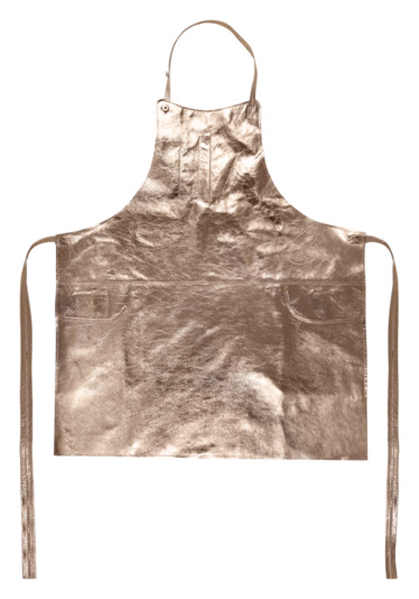 DUTCHDELUXE Schürze Slim Fit Leder 5-Pocket  pearly rose in Bronze präsentiert im Onlineshop von KAQTU Design AG. Küchenhelfer ist von DUTCHDELUXES