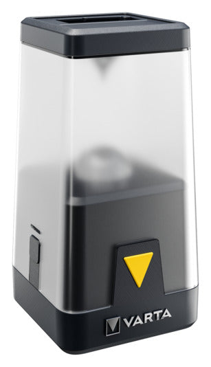Die VARTA Campinglampe Outdoor Ambiance L30 RH ist eine wiederaufladbare LED-Lampe mit 500 Lumen, ideal für Camping und Outdoor-Aktivitäten.
