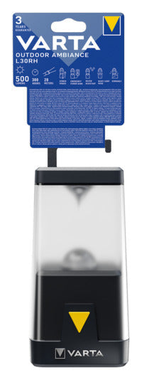 VARTA Campinglampe Outdoor Ambiance L30 RH 500 lm wiederaufladbar in  präsentiert im Onlineshop von KAQTU Design AG. Outdoor Beleuchtung ist von VARTA
