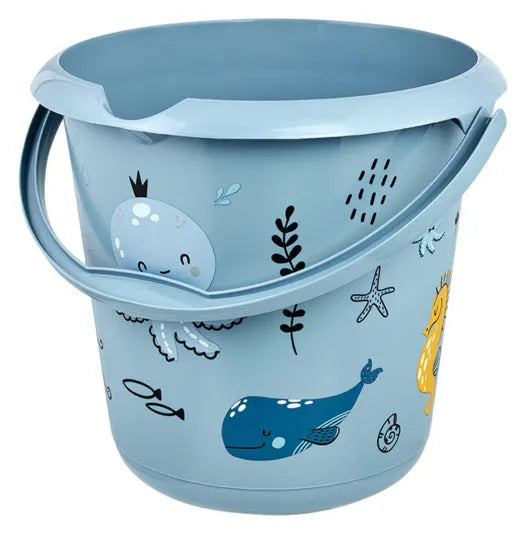 KEEEPER Eimer Sea Life blau 10 l in  präsentiert im Onlineshop von KAQTU Design AG. Haushaltshilfen ist von KEEEPER