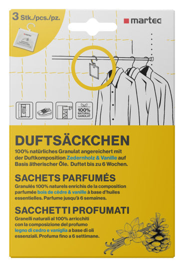 Schrankduft 3 Duftsäckchen in  präsentiert im Onlineshop von KAQTU Design AG. Duftöl ist von MARTEC