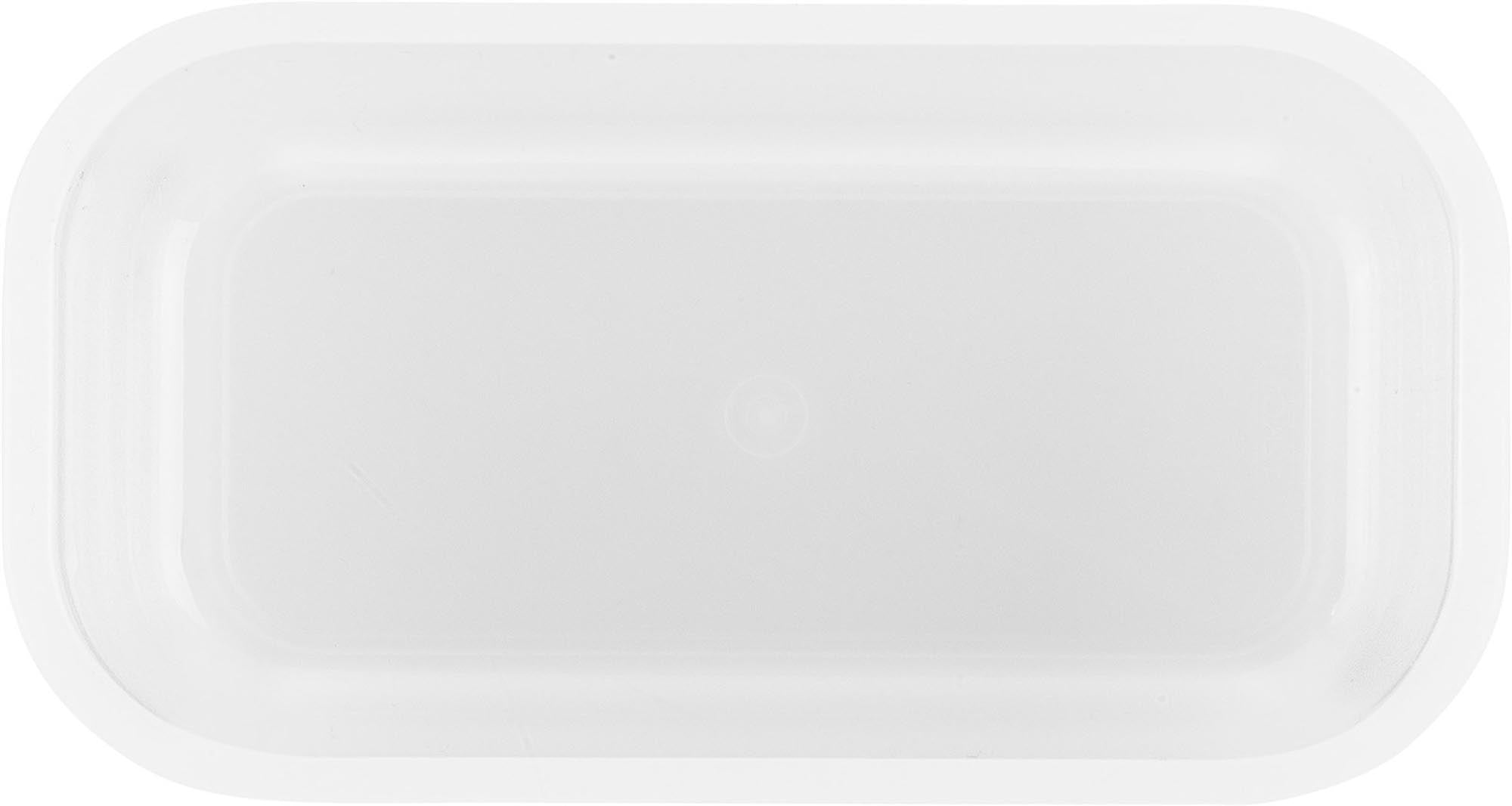 Praktische Vakuum-Lunchbox aus Kunststoff, 0,5L, kompakt und ideal für unterwegs, Masse: 15,6x8,7x7,7 cm, von Zwilling Kitchen.