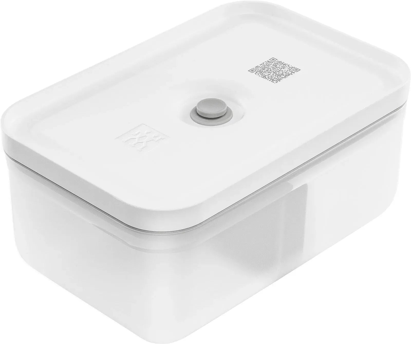 Praktische Vakuum-Lunchbox 1.6L von Zwilling, aus robustem Kunststoff, ideal für frische Speisen unterwegs, Maße: 21.7x14.6x9.1 cm.