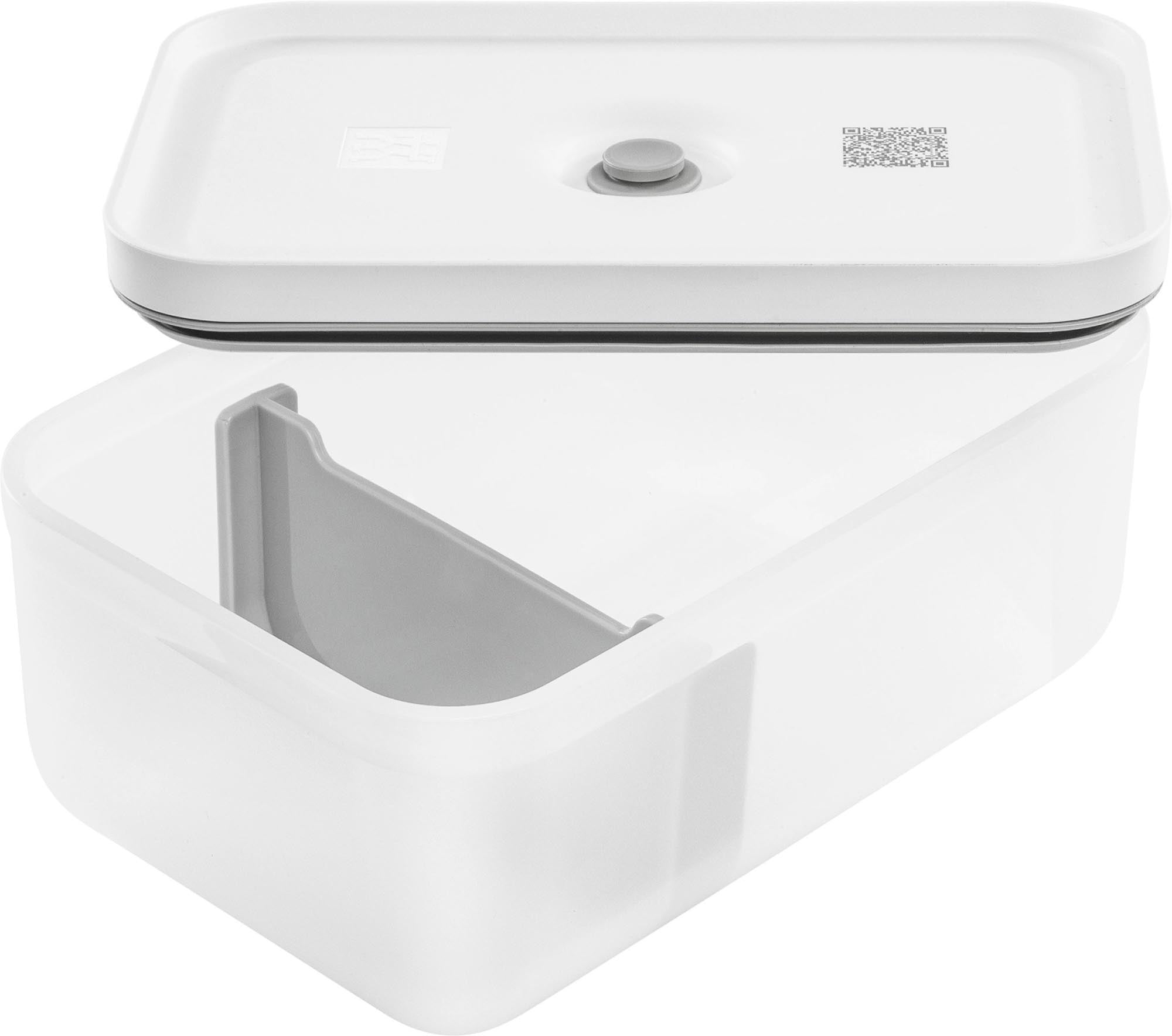 Vakuum-Lunchbox L, Kunststoff, 21.7x14.6x9.1 cm - 1.6L in Weiss präsentiert im Onlineshop von KAQTU Design AG. Aufbewahrungsdose ist von Zwilling Kitchen
