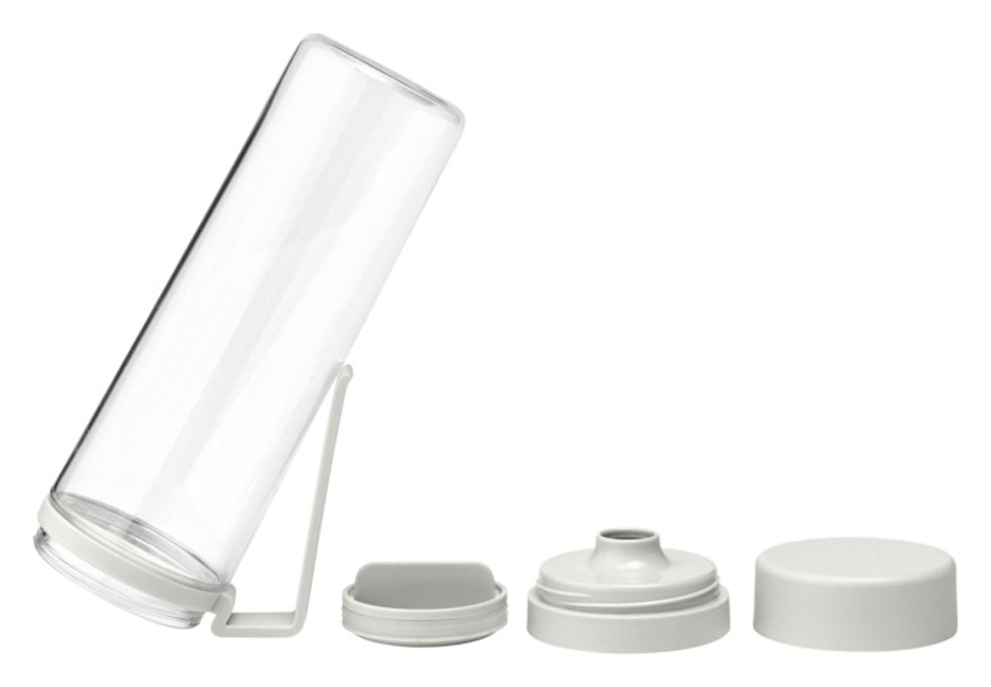 Stilvolle 0.5L Trinkflasche in Hellgrau von BRABANTIA, ideal für unterwegs. Nachhaltig, auslaufsicher und praktisch für jeden Tag.