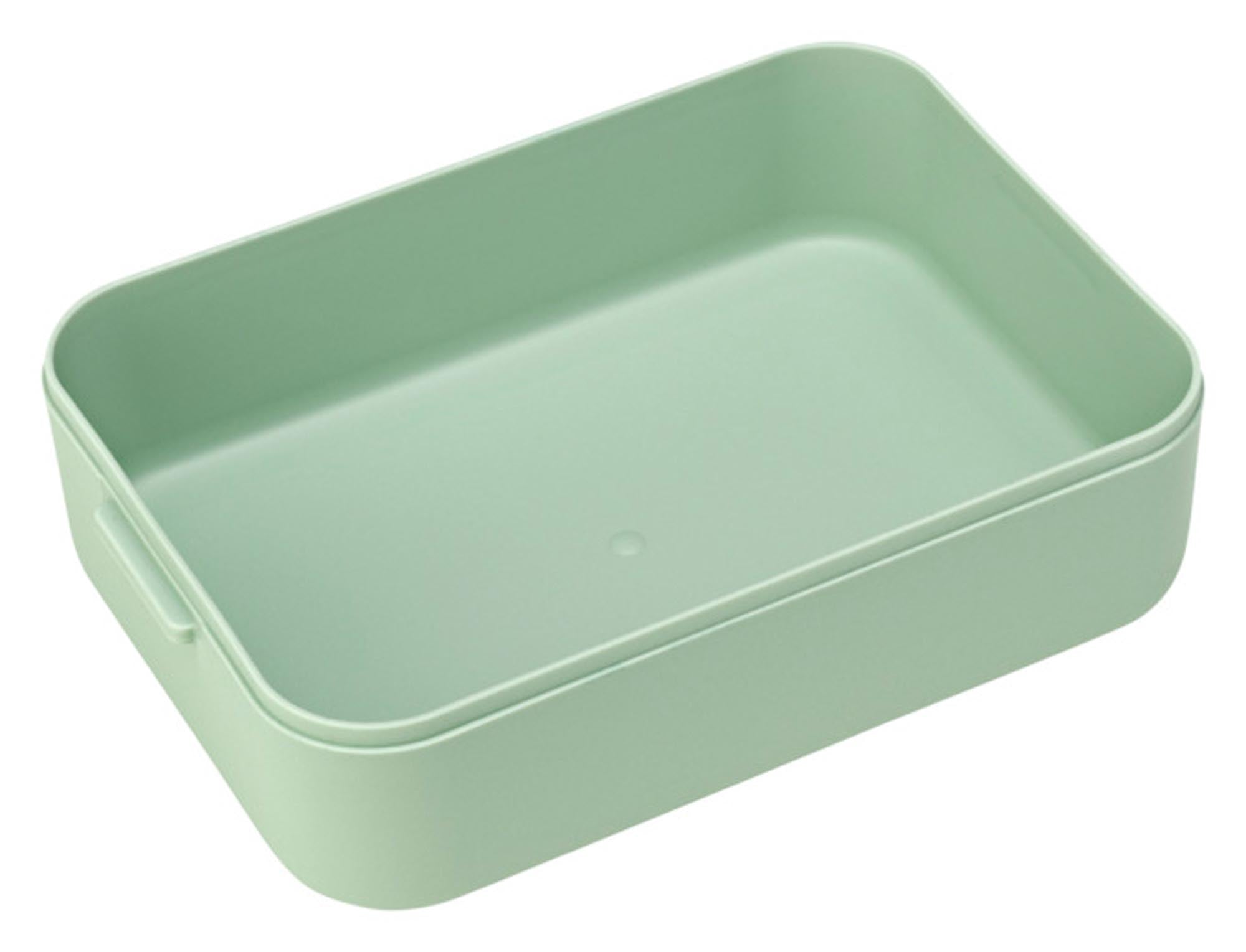 Praktische BRABANTIA Lunchbox Make & Take in Jadegrün, 1.1 l Volumen, ideal für unterwegs, stilvoll und funktional für Ihre Mahlzeiten.