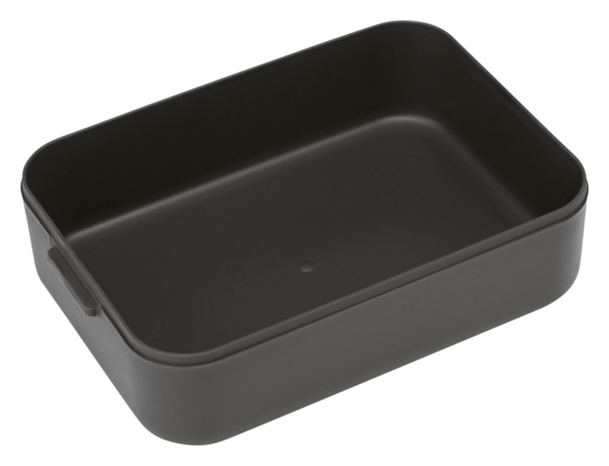 Praktische BRABANTIA Lunchbox Make & Take in Dunkelgrau, 1.1 l Volumen, ideal für unterwegs, robust, stilvoll und einfach zu reinigen.