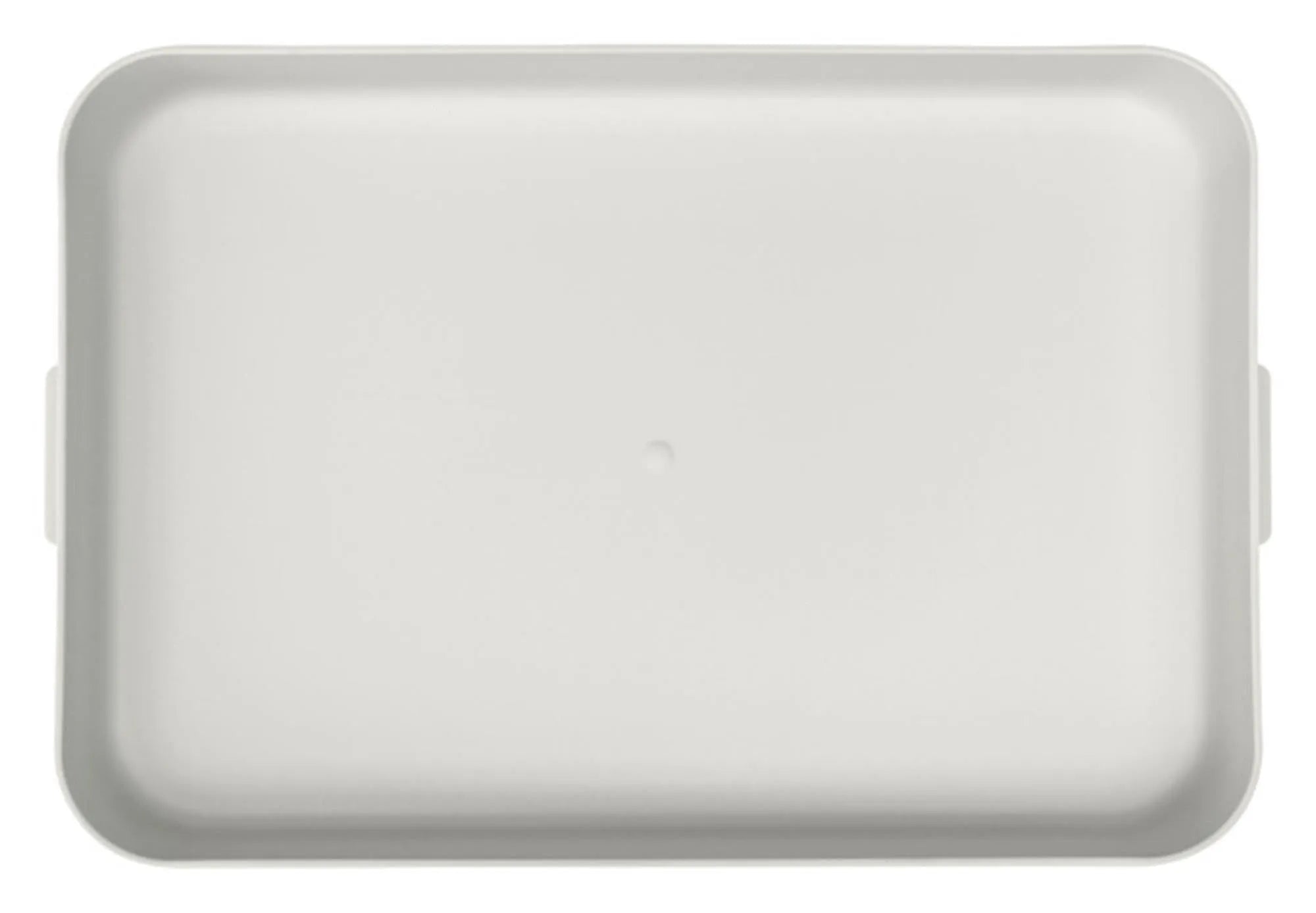Praktische BRABANTIA Lunchbox Make & Take in flachem Design, 1.1 l, light grey. Ideal für unterwegs, BPA-frei und spülmaschinenfest.