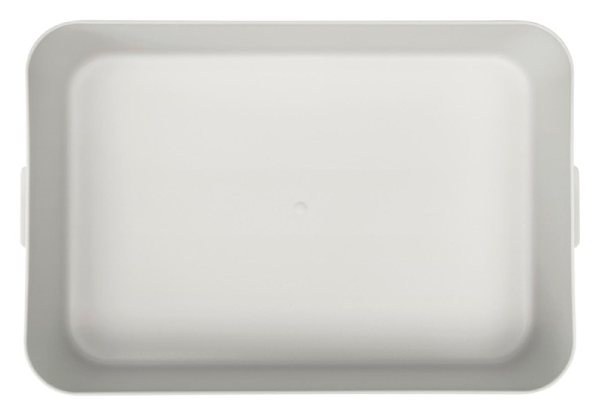 Praktische BRABANTIA Lunchbox in hellgrau, 2 l Volumen, ideal für unterwegs. Stilvolles Design, robust und leicht zu reinigen.