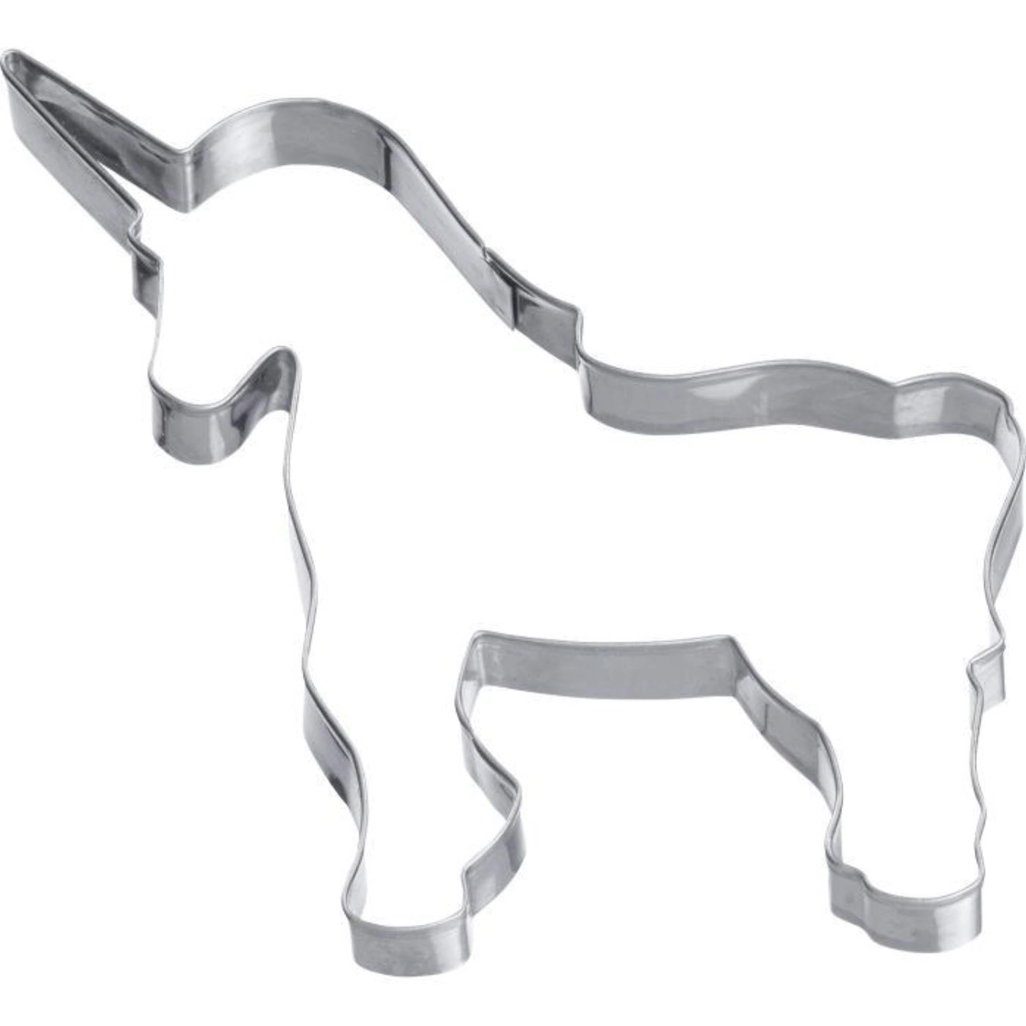 Ausstechform Einhorn stehend, 5cm in Silber präsentiert im Onlineshop von KAQTU Design AG. Ausstecher ist von Westmark