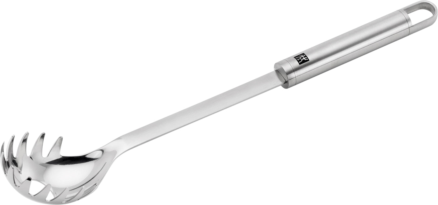 Entdecken Sie den Zwilling Pro Pastalöffel (33,2 cm) aus hochwertigem Edelstahl. Ideal für Pasta-Liebhaber, ergonomisch, langlebig und spülmaschinenfest.