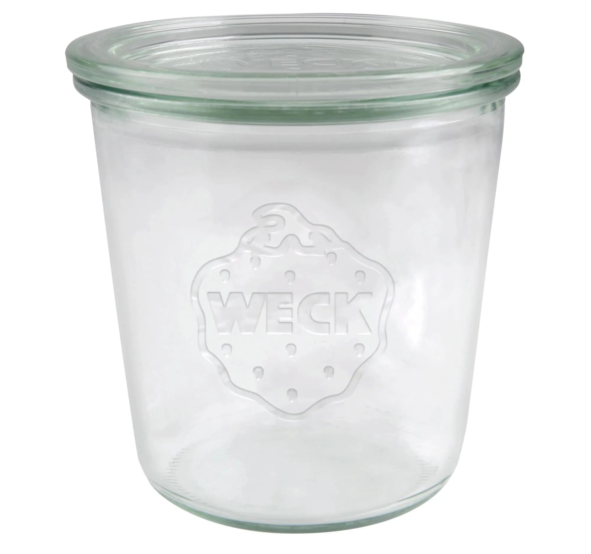 WECK Sturzglas 580ml RR100 mit Deckel in Transparent präsentiert im Onlineshop von KAQTU Design AG. Aufbewahrungsbehälter ist von Weck