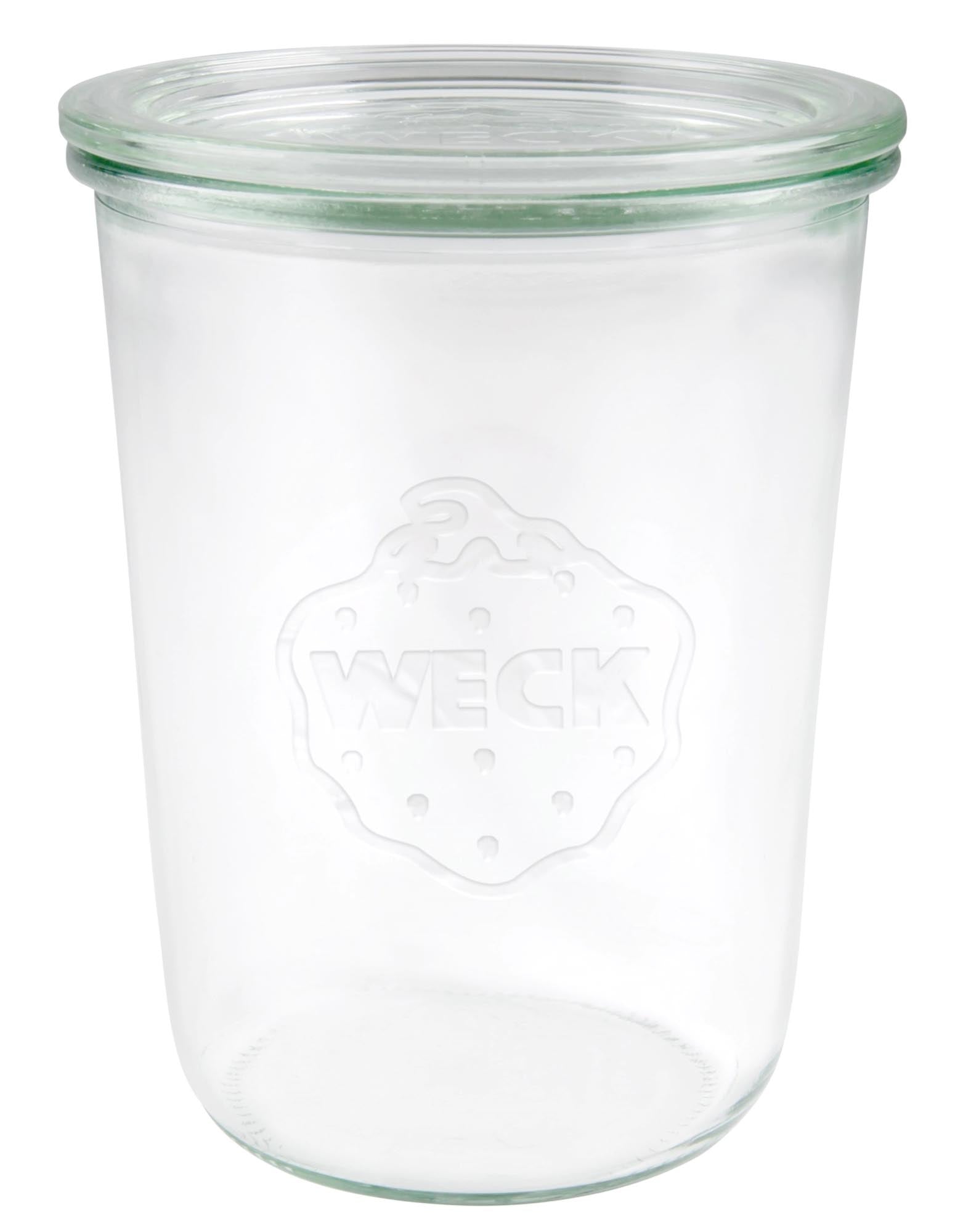 WECK Sturzglas 850ml RR100 mit Deckel in Transparent präsentiert im Onlineshop von KAQTU Design AG. Aufbewahrungsbehälter ist von Weck
