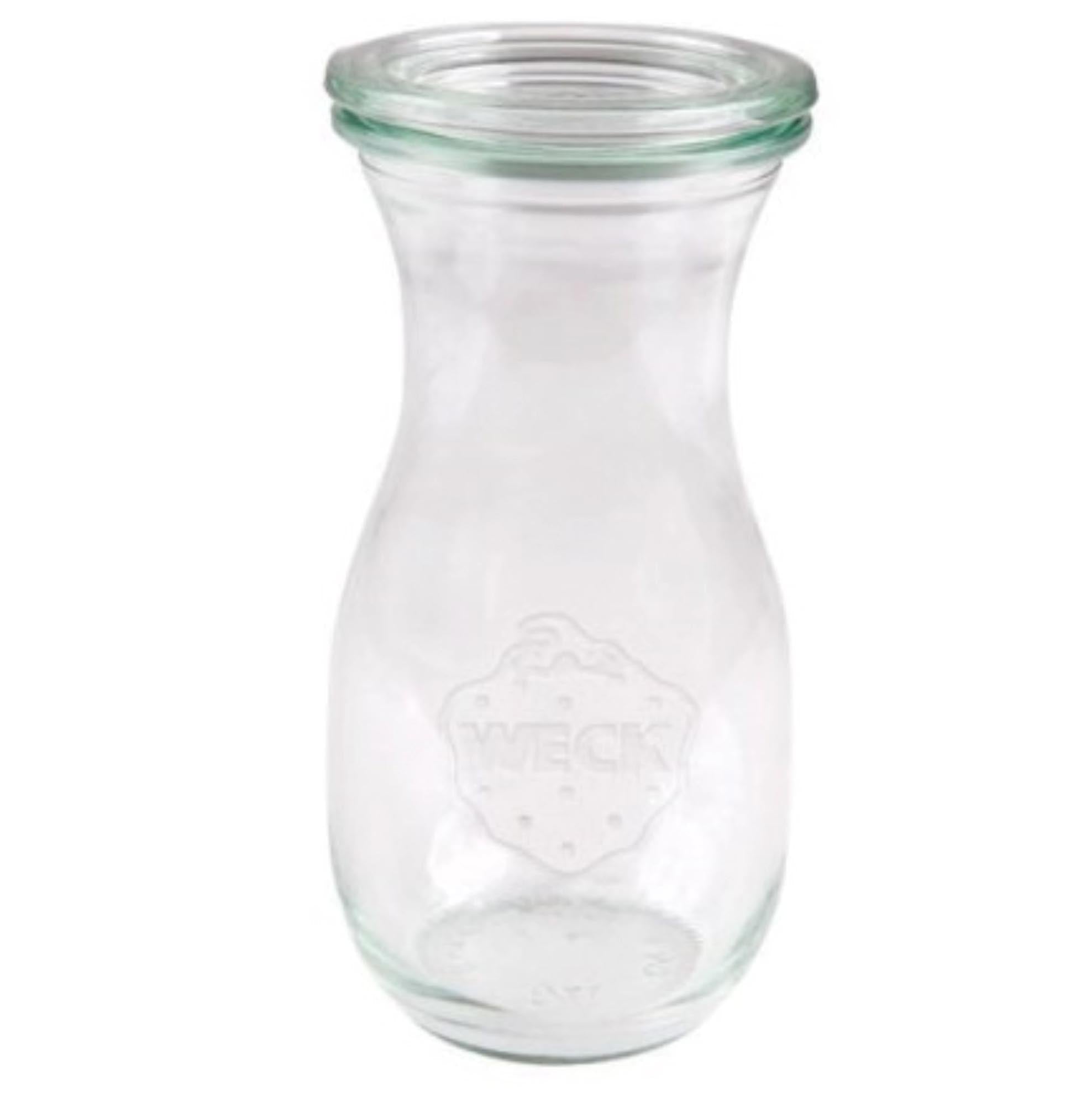 WECK Saftflasche 530ml RR60 mit Deckel in Transparent präsentiert im Onlineshop von KAQTU Design AG. Aufbewahrungsbehälter ist von Weck