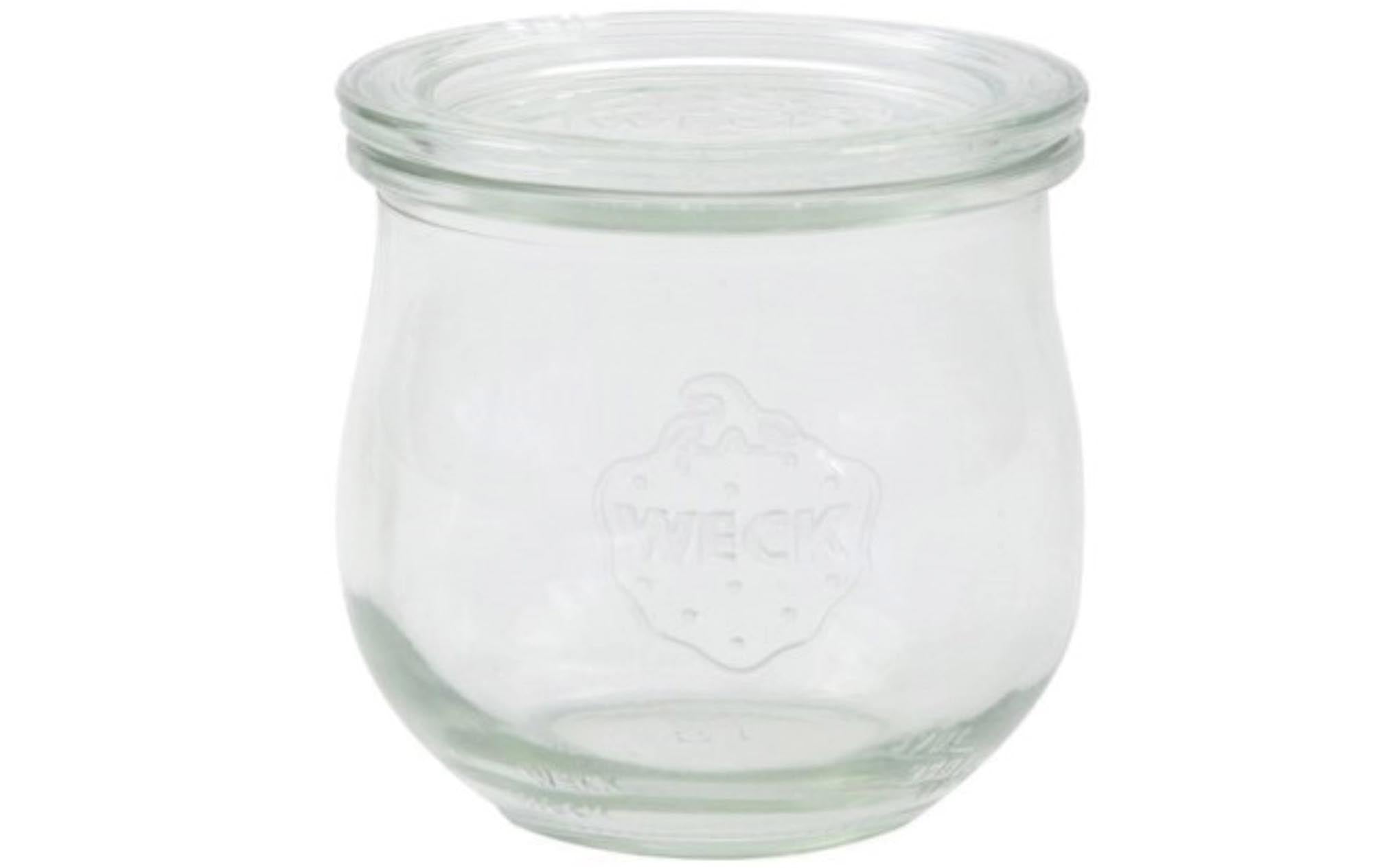 WECK Tulpenglas 370ml RR80 mit Deckel in Transparent präsentiert im Onlineshop von KAQTU Design AG. Aufbewahrungsbehälter ist von Weck