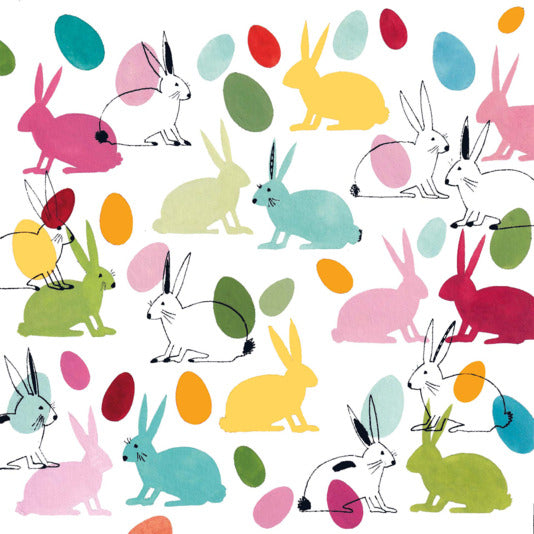 Servietten Rabbits & Eggs 33x33 cm in  präsentiert im Onlineshop von KAQTU Design AG. Servietten ist von PPD