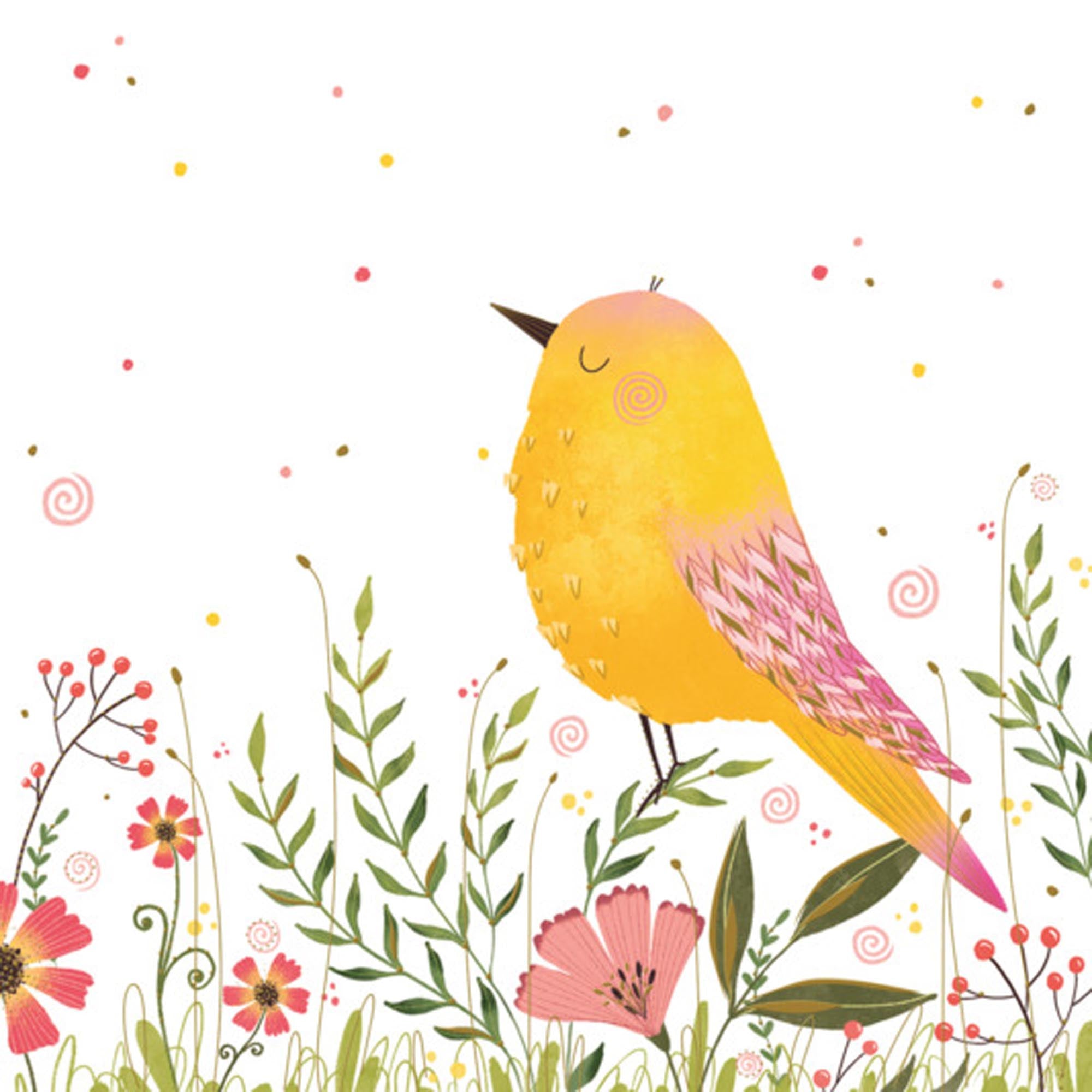 Entdecken Sie die PPD Servietten Bird yellow 33x33 cm – perfekte Tischdekoration mit Vogelmotiv, umweltfreundlich und vielseitig einsetzbar.