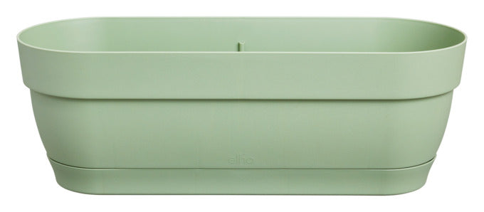 Balkonkasten Vibia Campana 49x18.2x17 cm pistaziengrün in  präsentiert im Onlineshop von KAQTU Design AG. Balkonkiste ist von ELHO