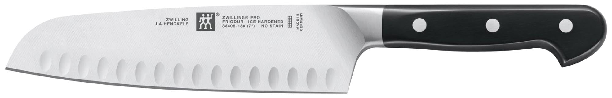 Zwilling Coltello Santoku Pro con incavi 180 mm