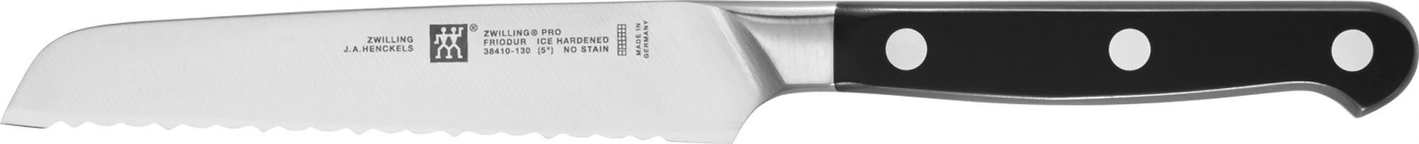 Zwilling Coltello universale Pro, lama seghettata 130 mm