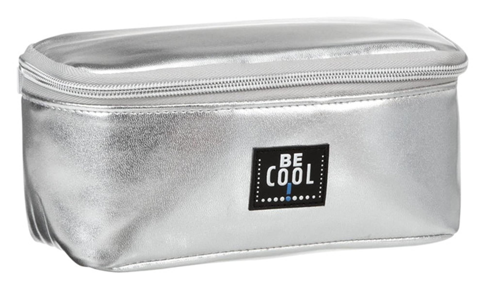 Kompakte 1.5 l Kühltasche in Silber von BE COOL: Ideal für kühle Snacks & Getränke unterwegs. Stilvoll, isoliert & wasserabweisend.