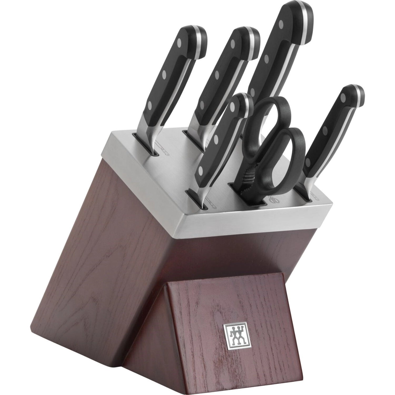 Zwilling Pro Holz Messerblock mit Schärfer, 7-tlg.